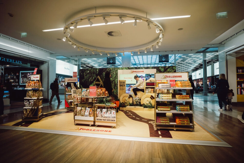 Merchandising Toblerone Boutique Aeroport Globe Travel Retail