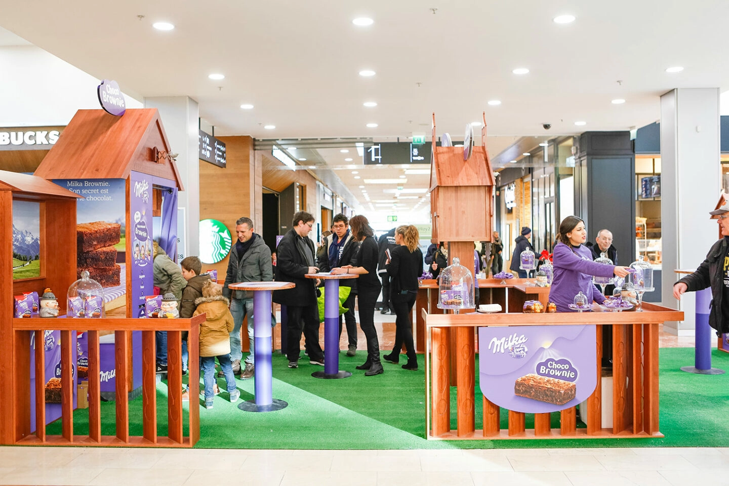 Cas Client Pop Up Store Milka Brownie Animation Commerciale