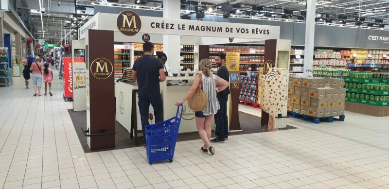 Animation Commerciale Magnum Carrefour