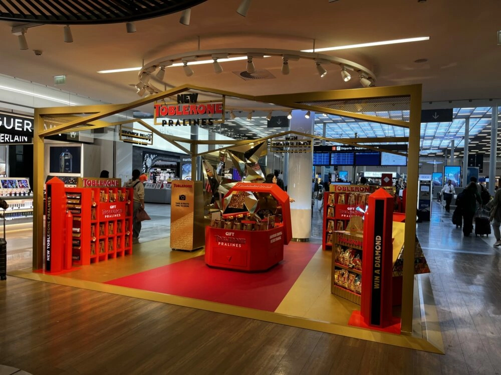 Animation Commerciale Toblerone Boutique Aeroport Globe Travel Retail